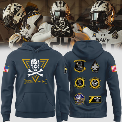 Special New Jolly Rogers Navy Football Hoodie