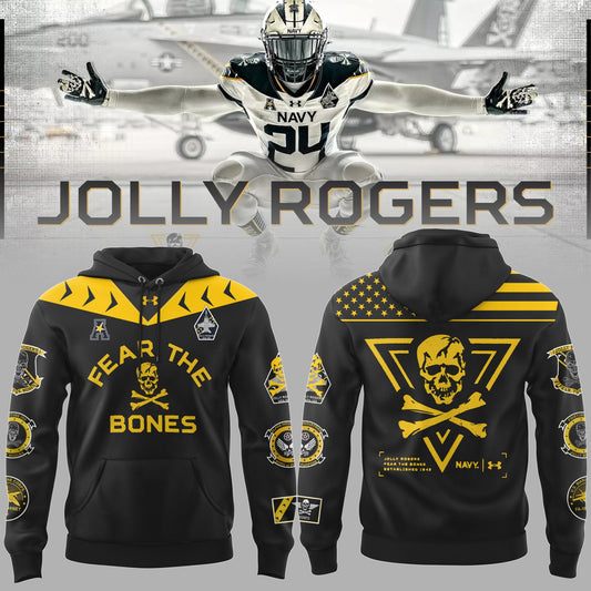 Navy Midshipmen Football NCAA 2024 Limited Veterans “Jolly Jogger” Hoodie