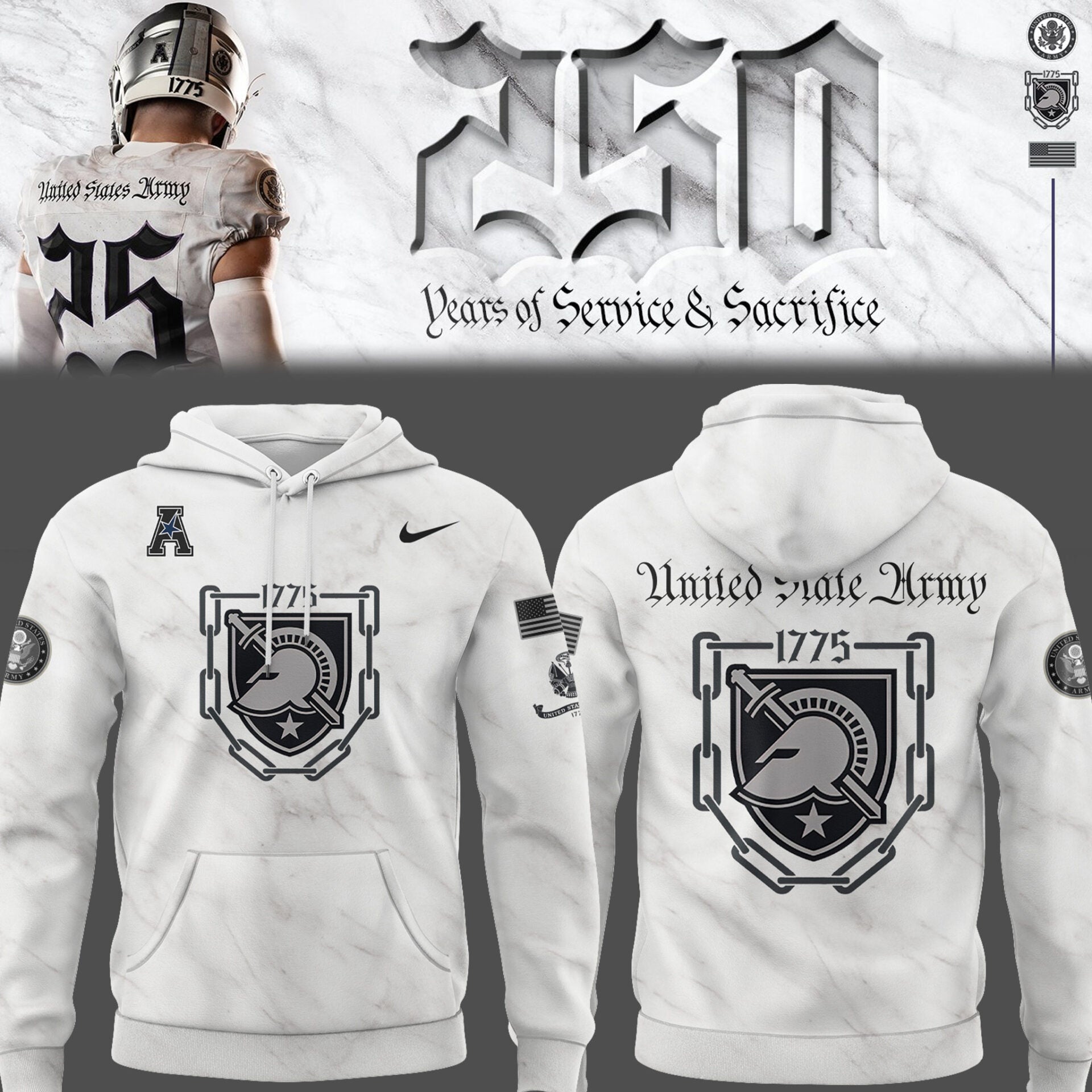 Limited Edition Army’s 250 Years Collection Game Hoodie