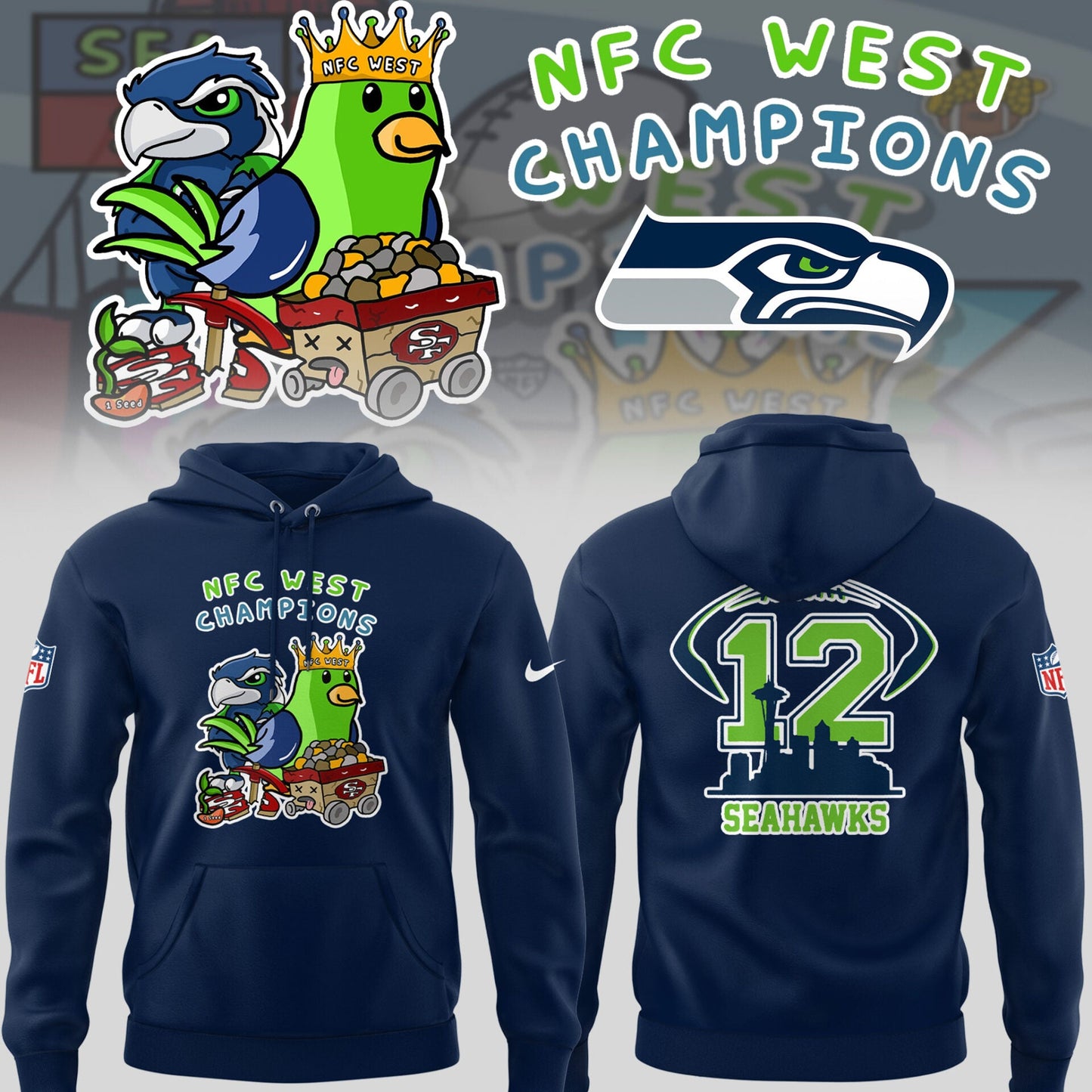 Limited Edition NFC West Champions Hoodie-PU26010410