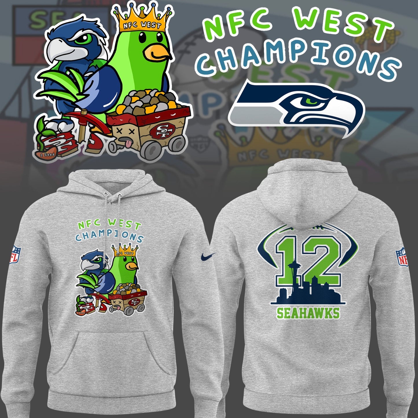 Limited Edition NFC West Champions Hoodie-PU26010419
