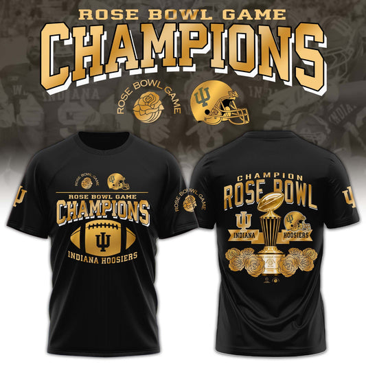 Indiana Hoosiers 2026 Rose Bowl Champions Limited Combo TShirt