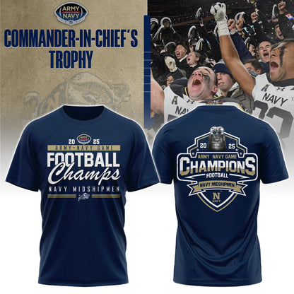 Navy Champions White T-shirt + Unisex Limited Style