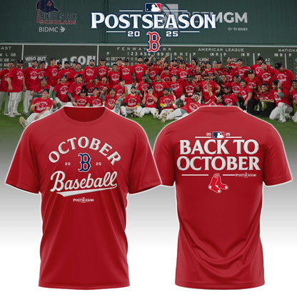 Special October Baseball Post Season 2025 Red Sox T-Shirt