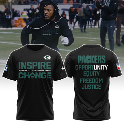 Green Bay Packers Inspire Change Limited Editions Tshirt 2025
