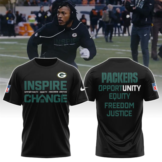 Green Bay Packers Inspire Change Limited Editions Tshirt 2025