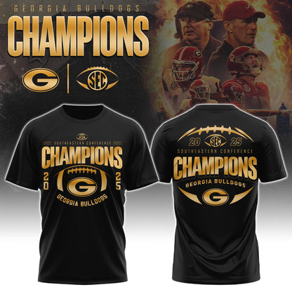 UGA 2025 SEC Football Conference Champions T-Shirt Limited Edition