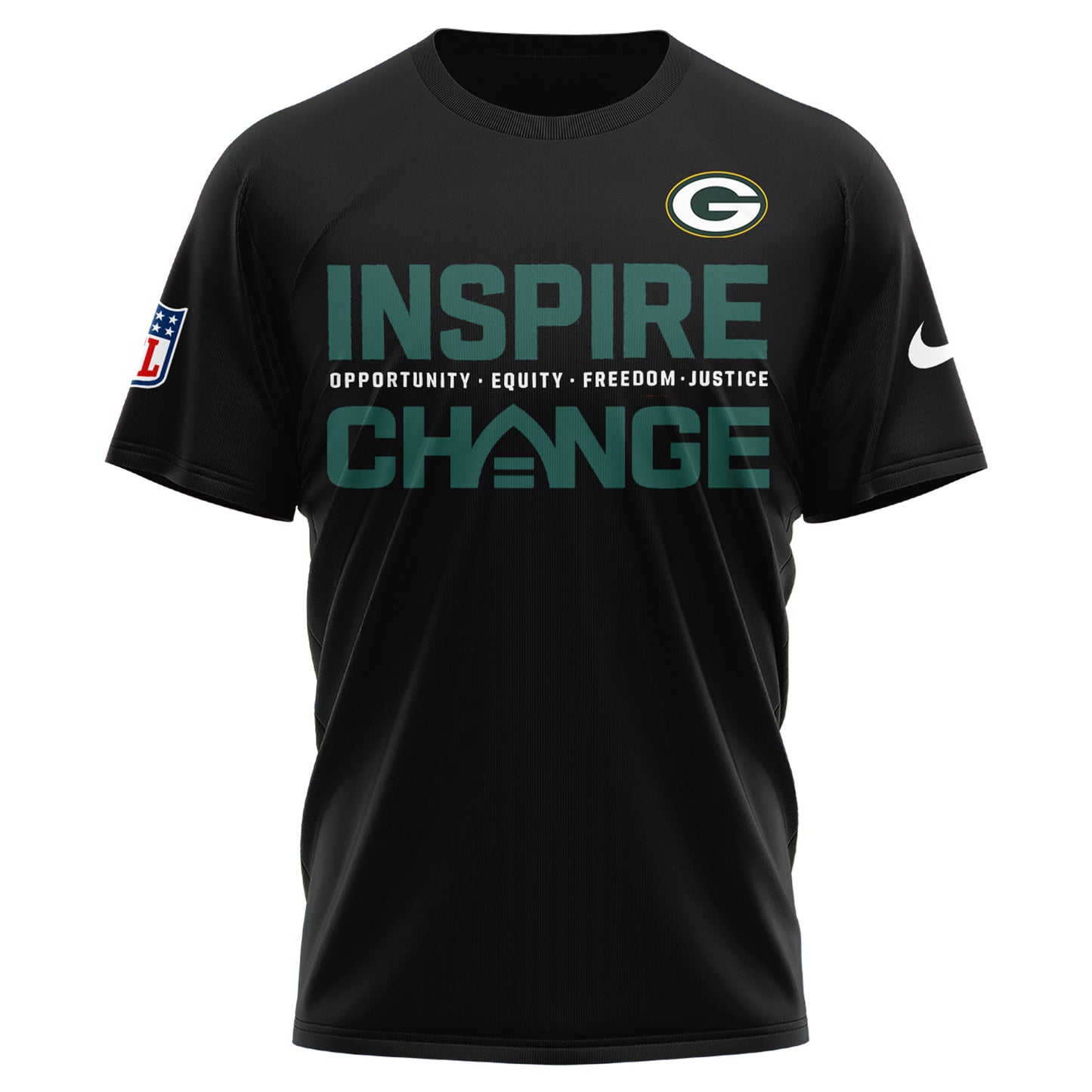 Green Bay Packers Inspire Change Limited Editions Tshirt 2025