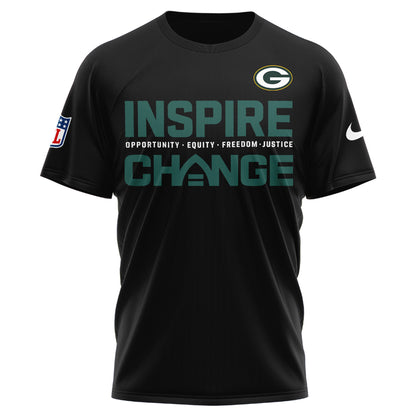 Green Bay Packers Inspire Change Limited Editions Tshirt 2025