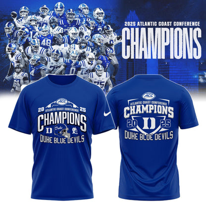 Duke Football 2025 ACC Champs Tshirt