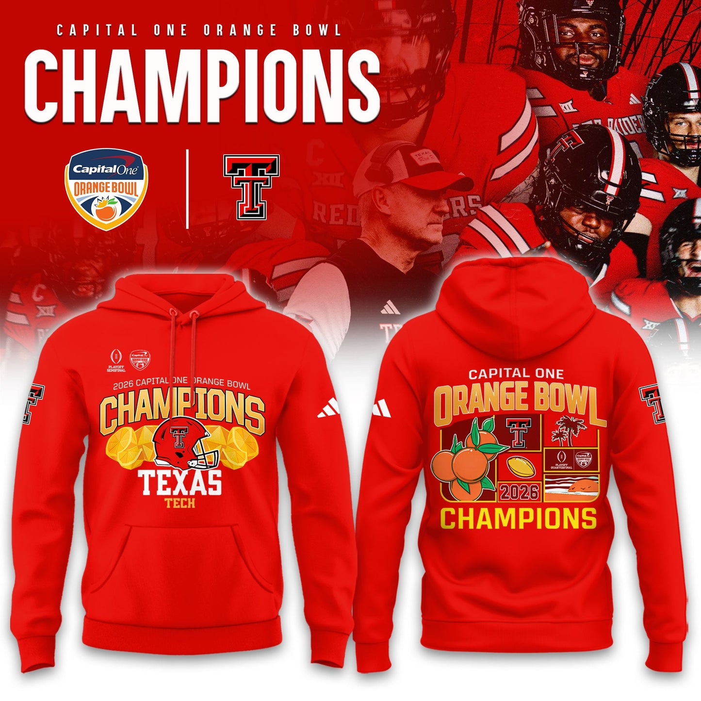 _Texas Tech 2026 Orange Bowl Champions Limited Hoodie