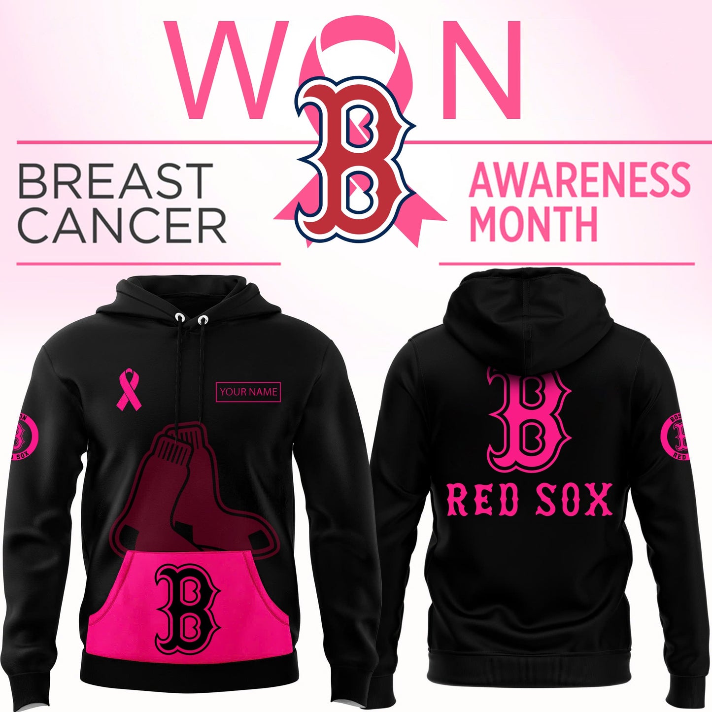Boston Red Sox x Breast Cancer Awareness Special Edition Hoodie