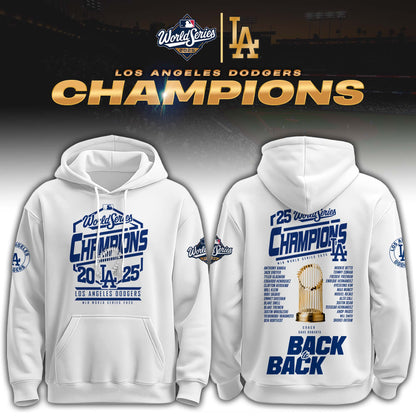 LAD x World Series Champion Back To Back 2025 Special Hoodie White
