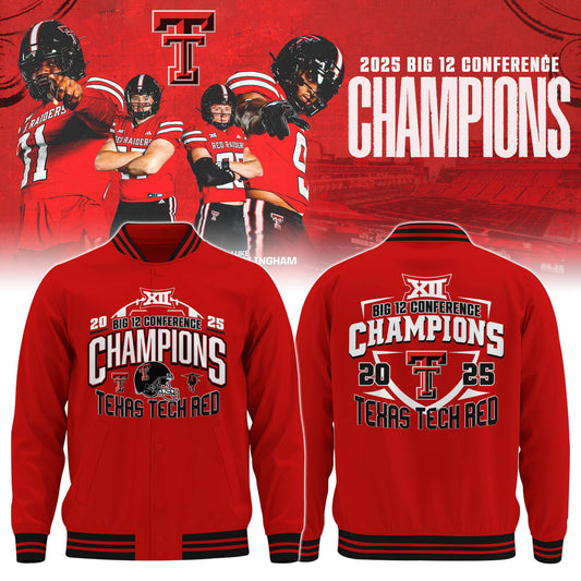 . TTU 2025 Big 12 Conference Football Champions Bomber Limited Edition