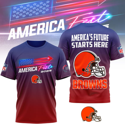 Cleveland Browns | Premium American Fest 2025 3D Shirt TD