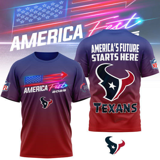 Houston Texans | Premium American Fest 2025 3D Shirt TD