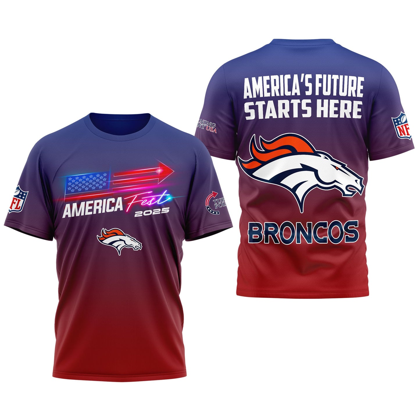 Denver Broncos | Premium American Fest 2025 3D Shirt TD