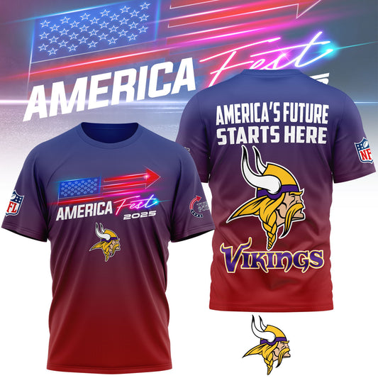 Minnesota Vikings | Premium American Fest 2025 3D Shirt TD