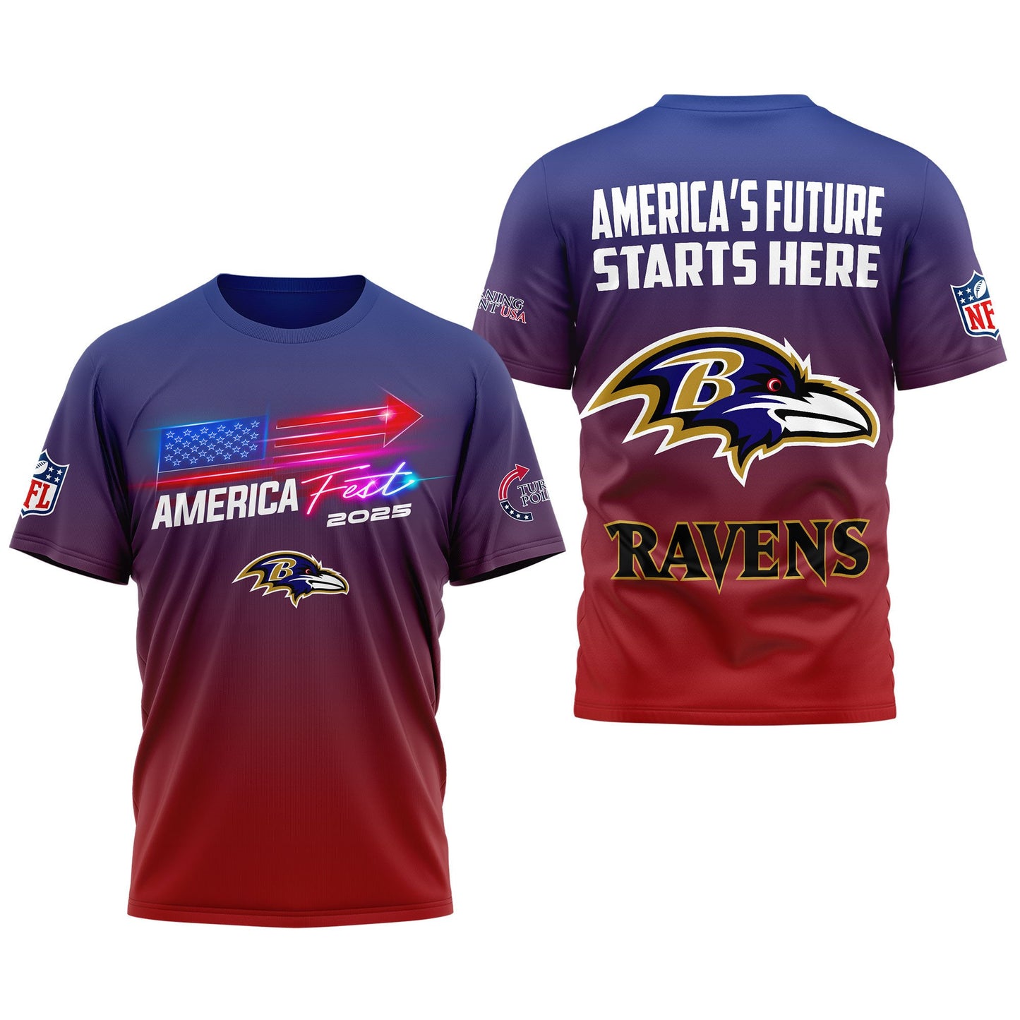 Baltimore Ravens | Premium American Fest 2025 3D Shirt TD