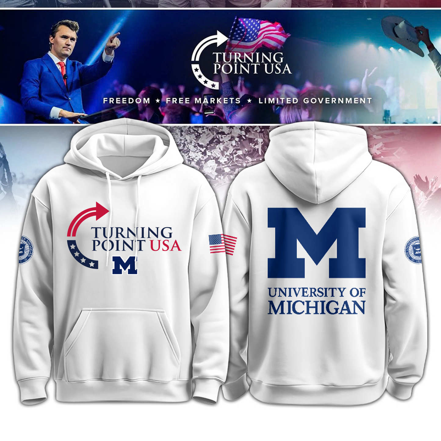 2025 Michigan x Turning Point USA Hoodie