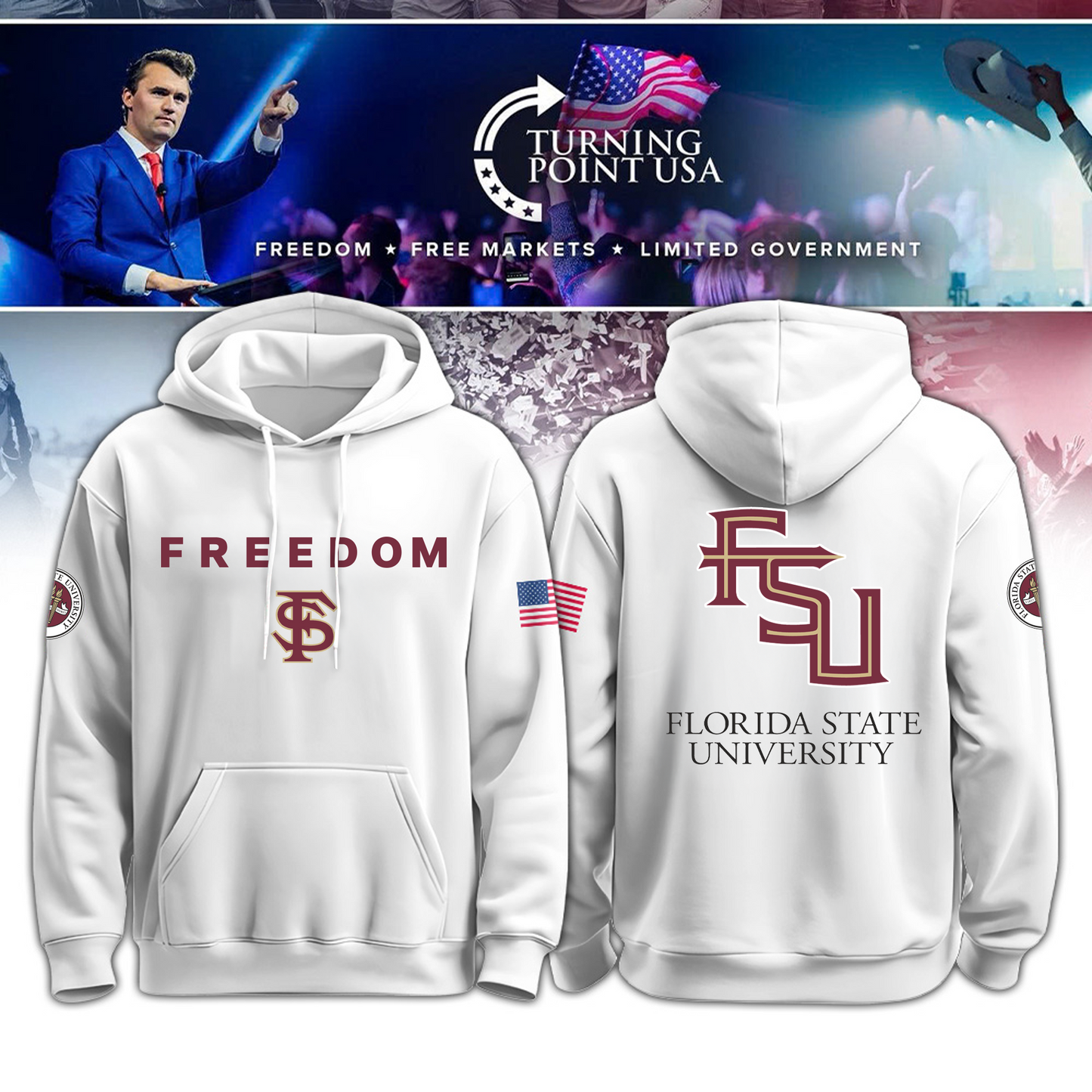 FSU - Florida State University x Freedom Hoodie