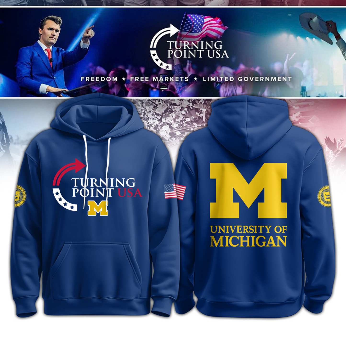 2025 Michigan x Turning Point USA Hoodie
