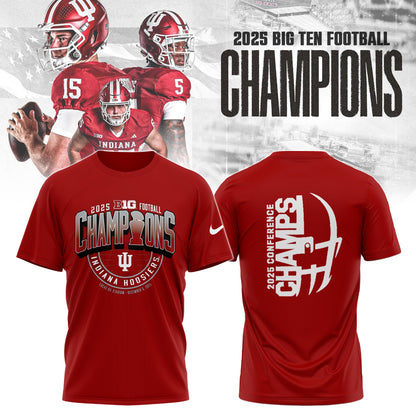 IU 2025 Big Ten Football Conference Champions T-Shirt Limited Edition