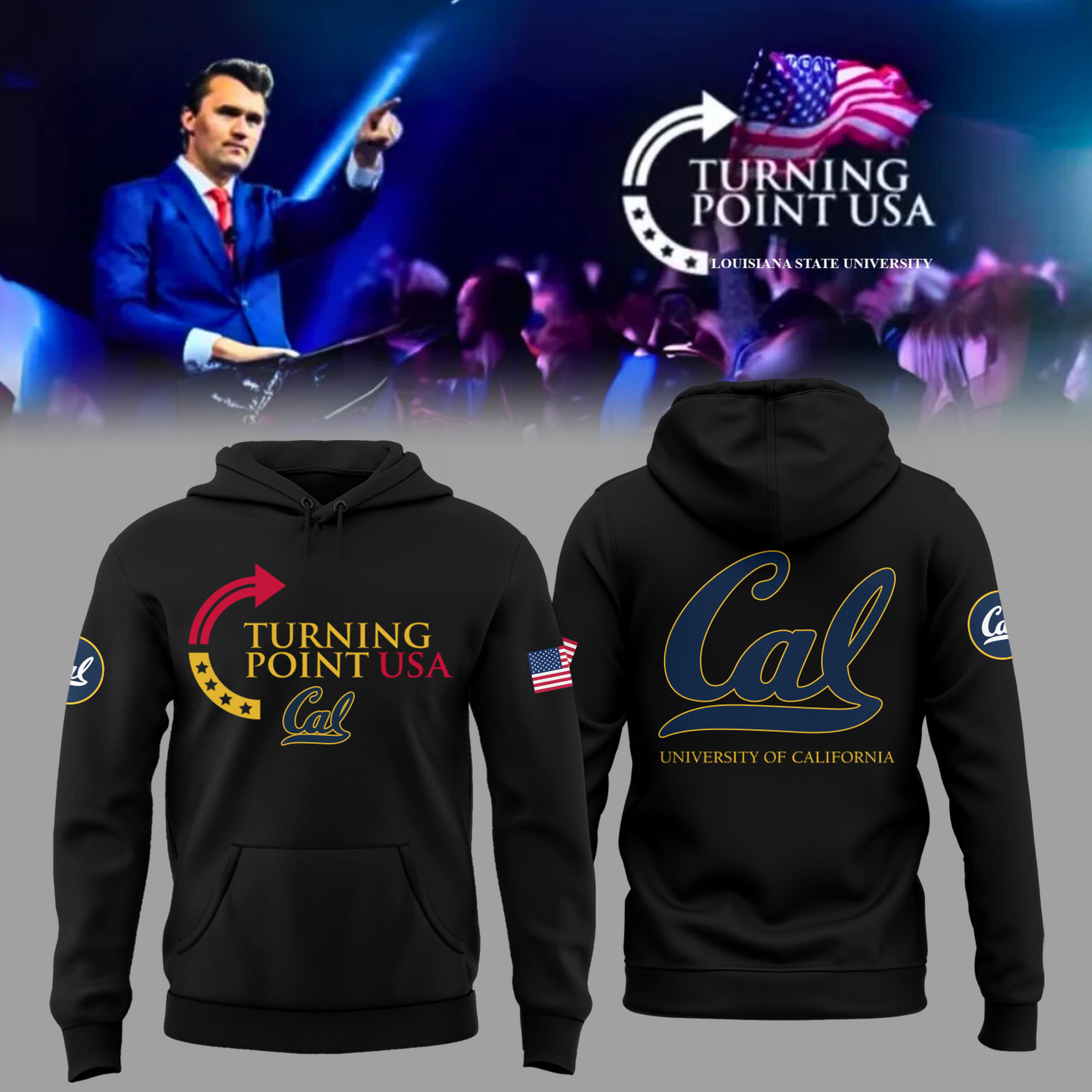 Limited Edition University of California, Berkeley x Turning Point USA Hoodie