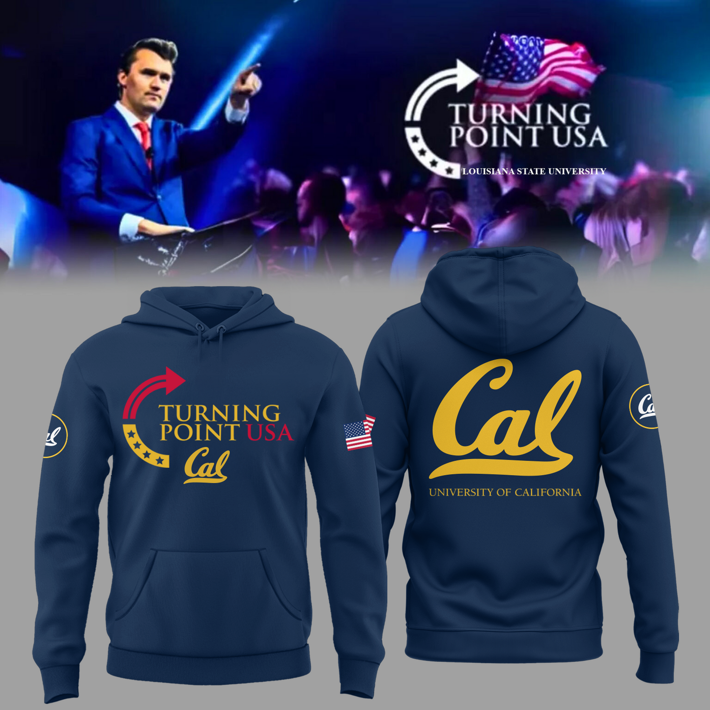 Limited Edition University of California, Berkeley x Turning Point USA Hoodie