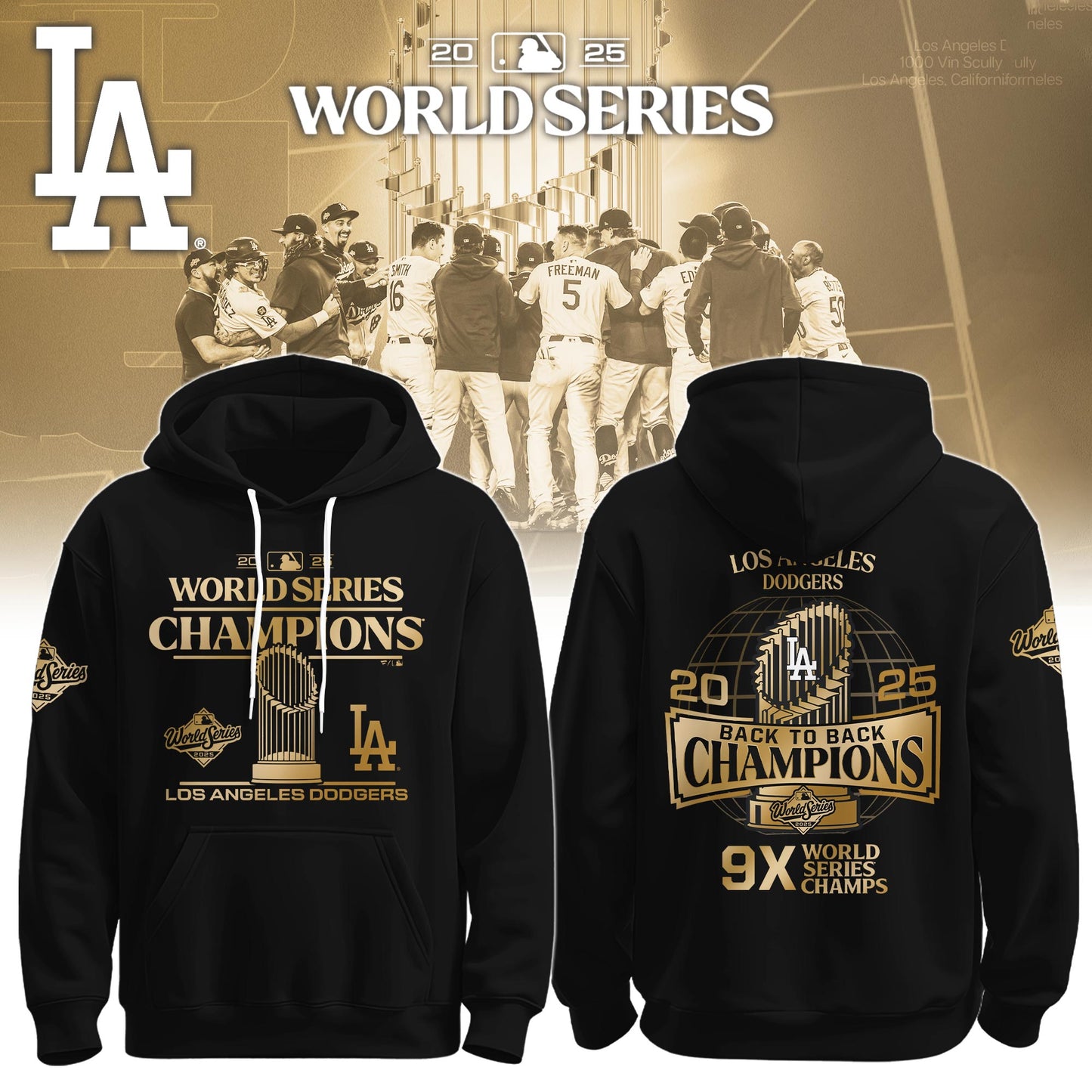 LA Dodgers WORLD SERIES CHAMPIONS 2025 Limited Edition Hoodie