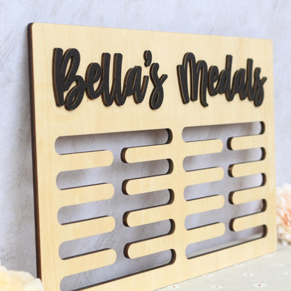 Medal Holder, Gymanstics Medal Hanger, Medal Display, Bedroom Wall Sign, Personalised Sign, Gymnast Sign, Gifts for Runners