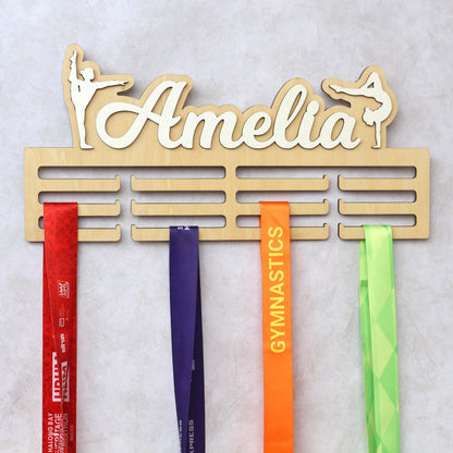 Medal Holder, Gymanstics Medal Hanger, Bedroom Wall Hanging, Medal Display, Bedroom Sign, Bedroom Wall Art, Personalised Sign, Gymnast Sign