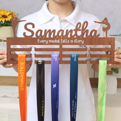 Medal Hanger, Gymanstics Medal Hanger, Bedroom Wall Hanging, Medal Display, Bedroom Sign, Bedroom Wall Art, Personalised Sign, Gymnast Sign