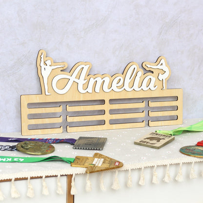 Medal Holder, Gymanstics Medal Hanger, Bedroom Wall Hanging, Medal Display, Bedroom Sign, Bedroom Wall Art, Personalised Sign, Gymnast Sign
