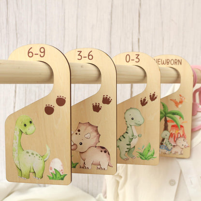 Dinosaur Baby Clothes Dividers, Baby Closet Dividers, Baby Clothes Organisation, Infant Clothes Hangers, Baby Boy Shower Gift