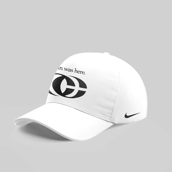 Caitlin Was Here - Caitlin Clark Signature Swoosh Logo T-Shirt V2 (White)