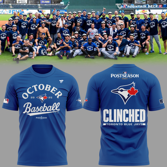 “Toronto Blue Jays October ” Limited Edition 2025 T-Shirt.