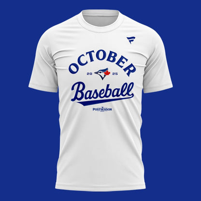 Toronto Blue Jays Royal 2025 Postseason Locker Room T-Shirt white