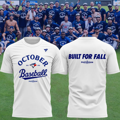 Toronto Blue Jays Royal 2025 Postseason Locker Room T-Shirt white