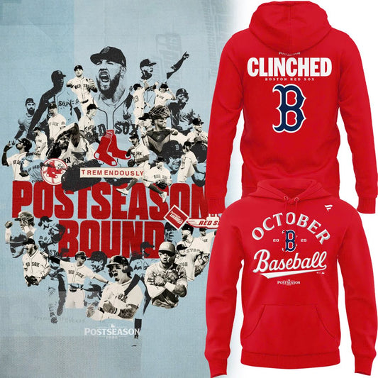 Special October Baseball Post Season 2025 Red Sox Hoodie