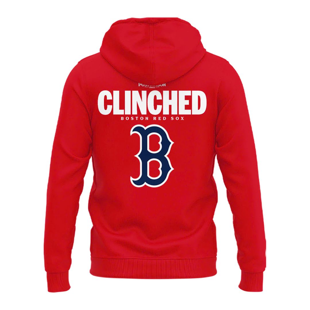 Special October Baseball Post Season 2025 Red Sox Zip Hoodie