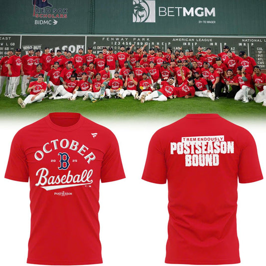 Special October Baseball Post Season 2025 Red Sox T-Shirt