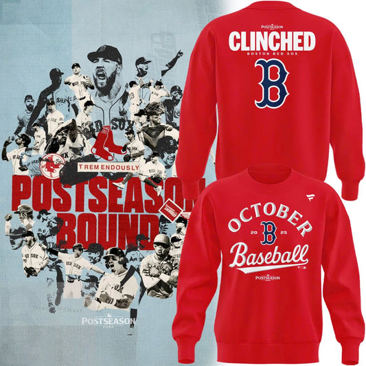 Special October Baseball Post Season 2025 Red Sox Sweat