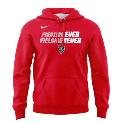 2025 "Fighting Ever Yielding Never" Red Hoodie