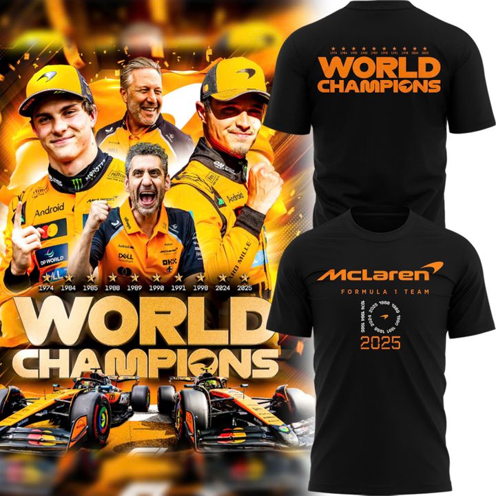 McLaren Formula 1 Team 2025 Constructors' Champions T-Shirt