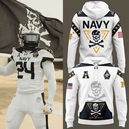 Men’s Navy Midshipmen 2024 Rivalry Shield Hoodie