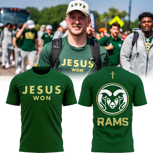 Special New Jesus Won Colorado State Rams Tshirt