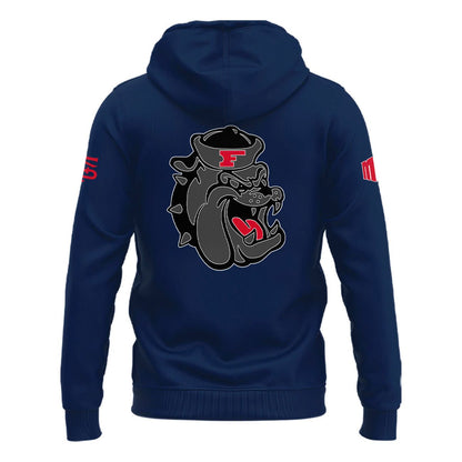 2025 "Fresno State Football" Uniform Hoodie Navy - Limited Edition