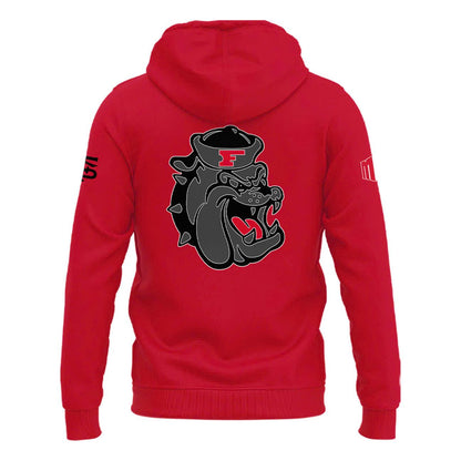2025 "Fresno State Football" Uniform Hoodie Red - Limited Edition
