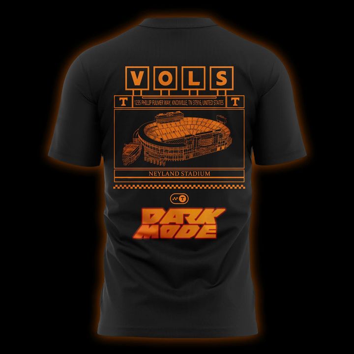 Limited Edition Tennessee Football T-Shirt Dark Mode For Fans